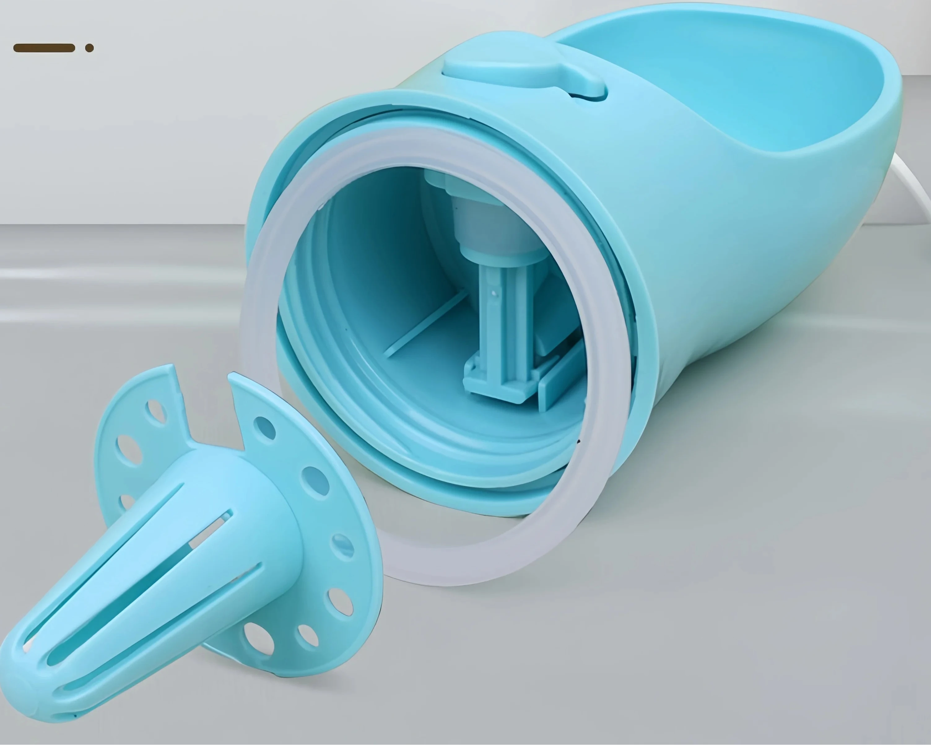 Portable Pet Water Bottle with Built-In Food Storage