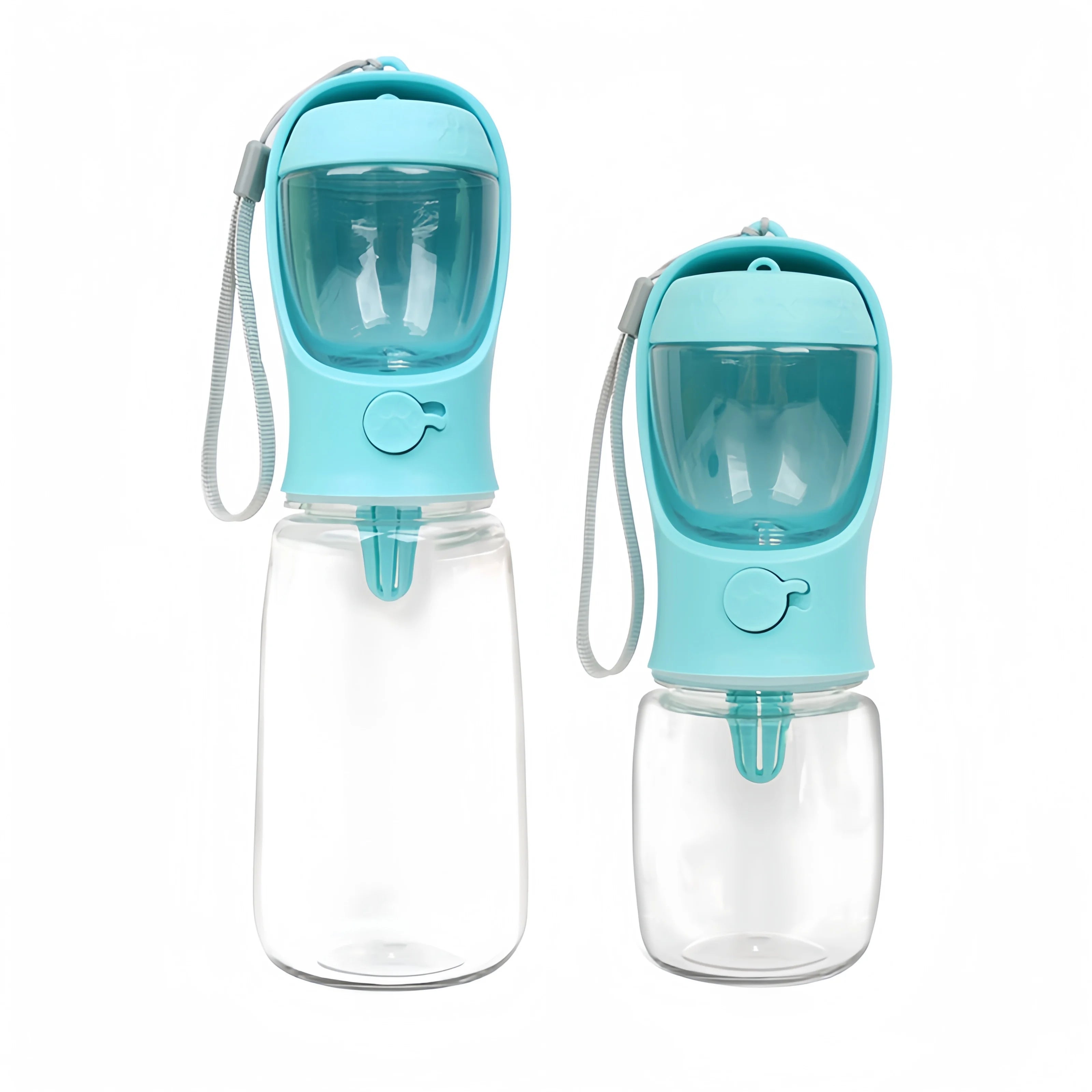 Portable Pet Water Bottle with Built-In Food Storage
